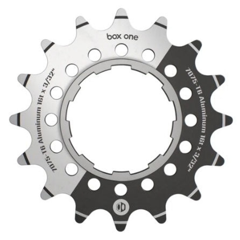 BOX Box One 3/32″ CNC AL 7075 Cog Black – 16t