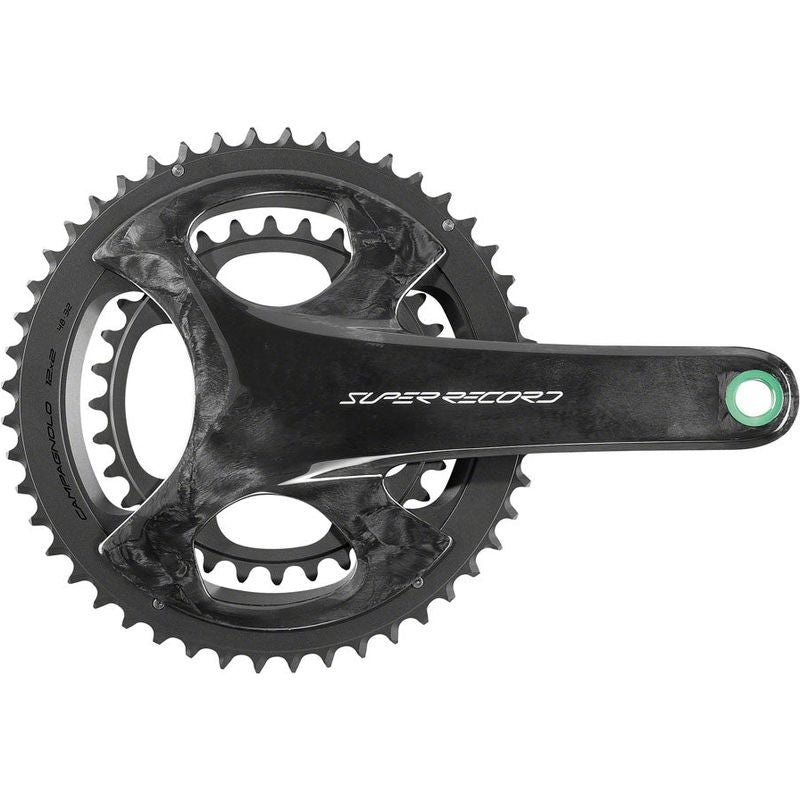 Campagnolo Super Record Wireless Crankset – 172.5mm 12-Speed 50/34t Campy 121/88 Asym BCD Ultra Torque Spindle Carbon