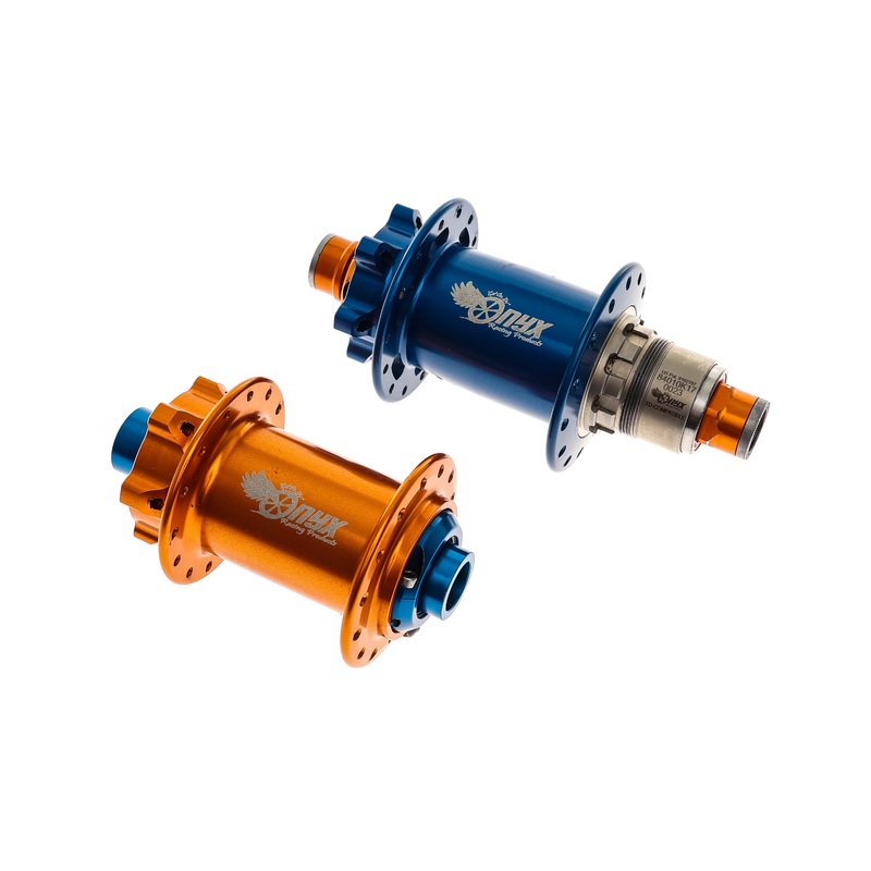 Onyx MTB Hub Set SRAM XD 12 Speed 15x110mm 12x148mm 28H 6-Bolt Blue/Orange