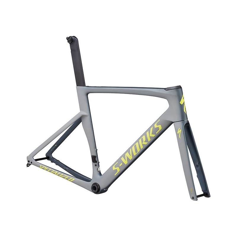 Specialized venge S-Works disc frmset satin battleship/cool grey/gloss team yellow/edge fade/clean 52
