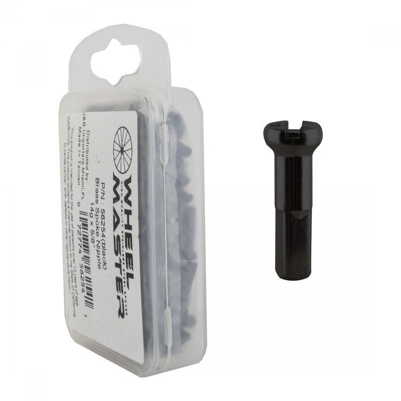 Spoke Nipple Wm Brass 2.0X16Mm Black Bgof144