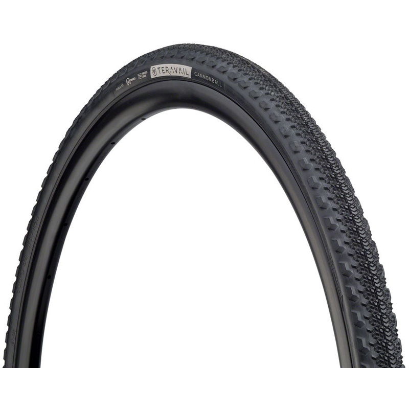 Teravail Cannonball Tire – 700 x 35, Tubeless, Folding, Black, Durable, Fast Compound