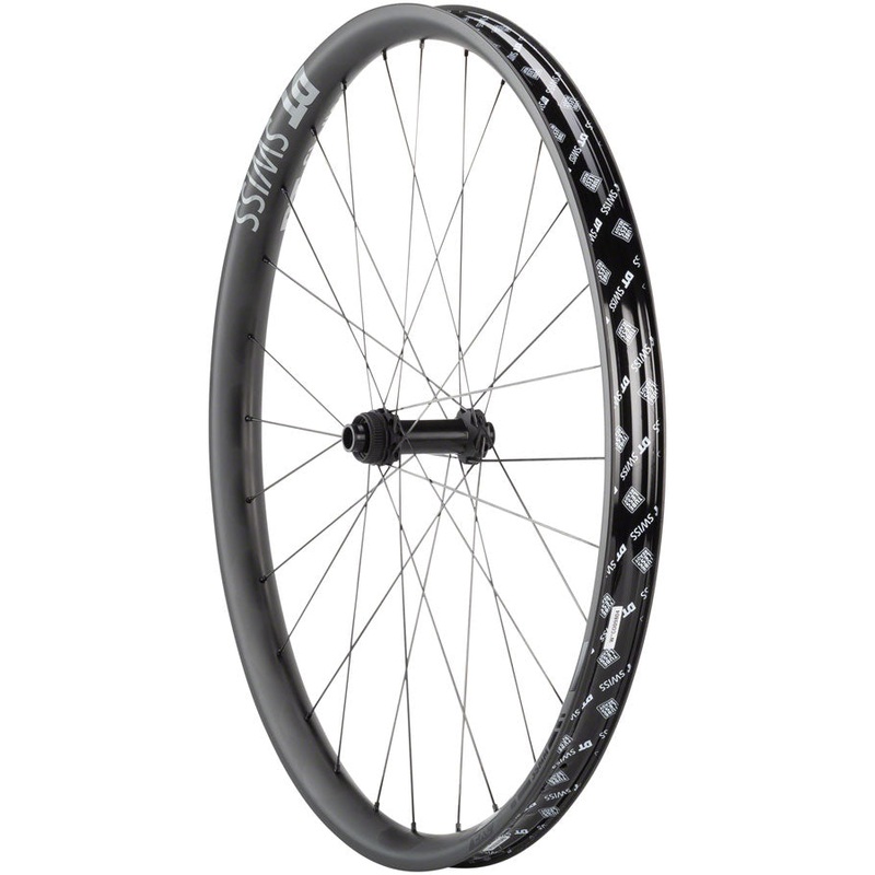 DT Swiss EXC 1200 Spline 35 Carbon Mountain Bike Front Wheel – 650b 27.5″, 15 x 110mm Boost, Center-Lock, Black