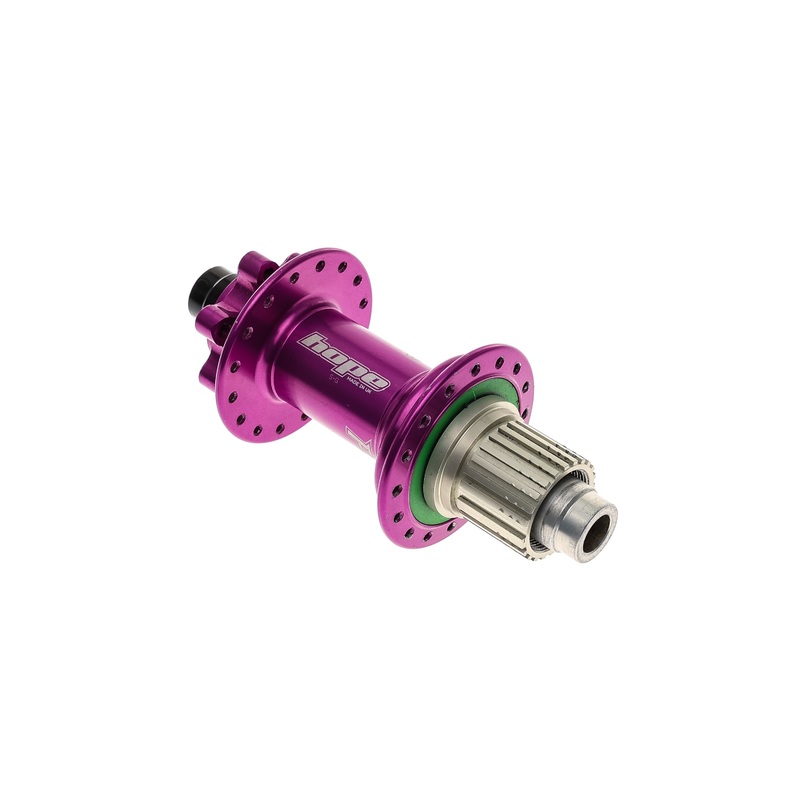 Hope Pro 4 Rear Hub Shimano MicroSpline 12 Speed 12x157mm TA 32H 6-Bolt Purple