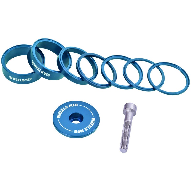 Wheels Manufacturing Essential StackRight Headset Spacer Kit – Teal