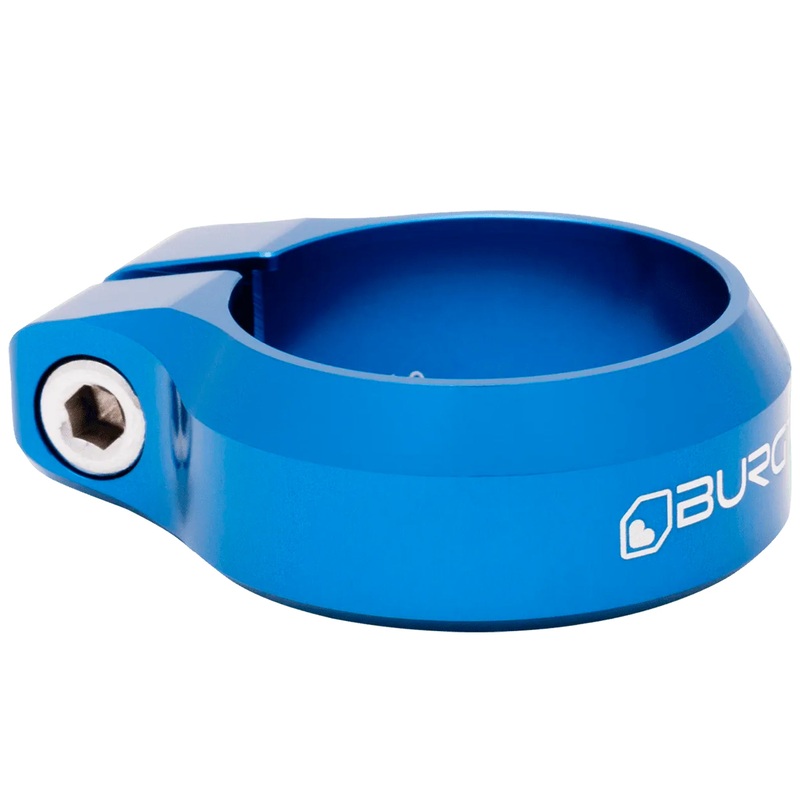 Burgtec Seat Clamp – 34.9mm Diameter – Deep Blue