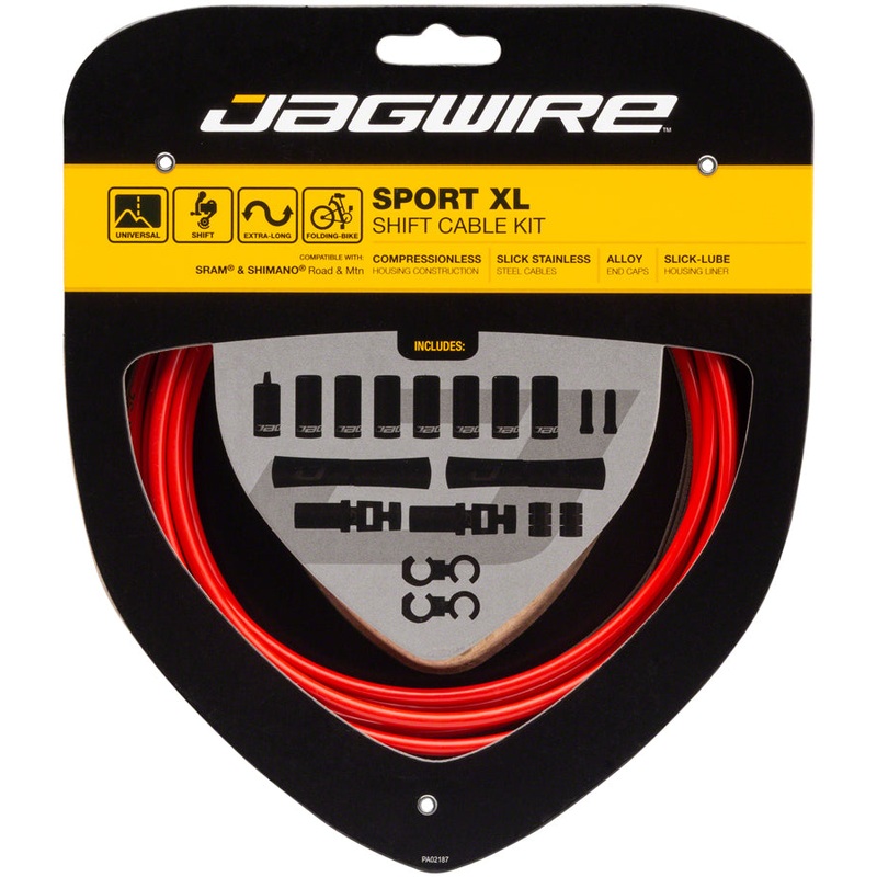 Jagwire Sport XL Shift Cable Kit SRAM/Shimano Red