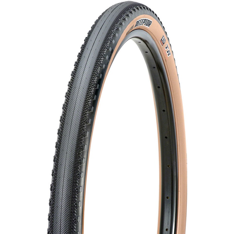 Maxxis Receptor Tire – 650b x 47, Tubeless, Folding, Black/Dark Tan, Dual, EXO