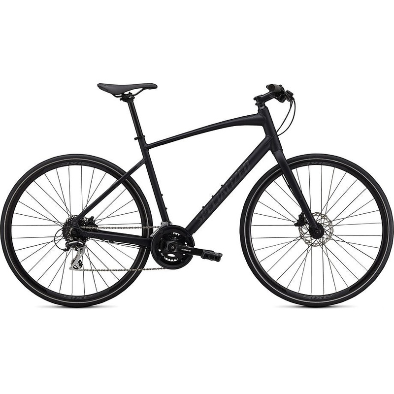 2021 Specialized sirrus 2.0 bike satin cast black / black / black reflective xl