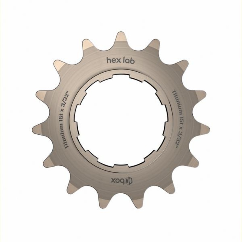 Box Hex Lab 15t Titanium Shimano-type Cog for BMX Cassette hubs – 3/32″
