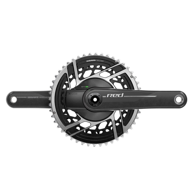 RED AXS Power Meter Crankset – 175mm 2x 12-Speed 48/35t 8-Bolt Direct Mount DUB Spindle Interface Natural Carbon E1