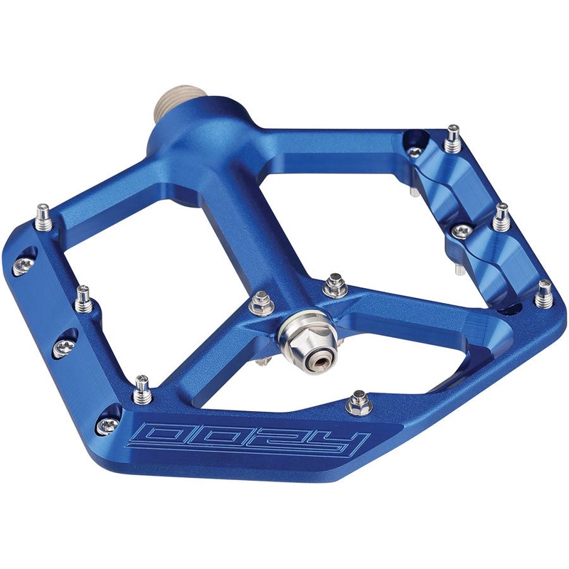 Spank Oozy Pedals – Platform, Aluminum, 9/16″, Blue