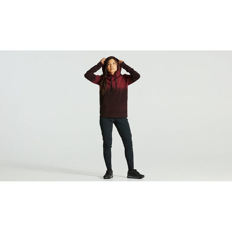 Specialized legacy spray pull-over hoodie wmn maroon xl