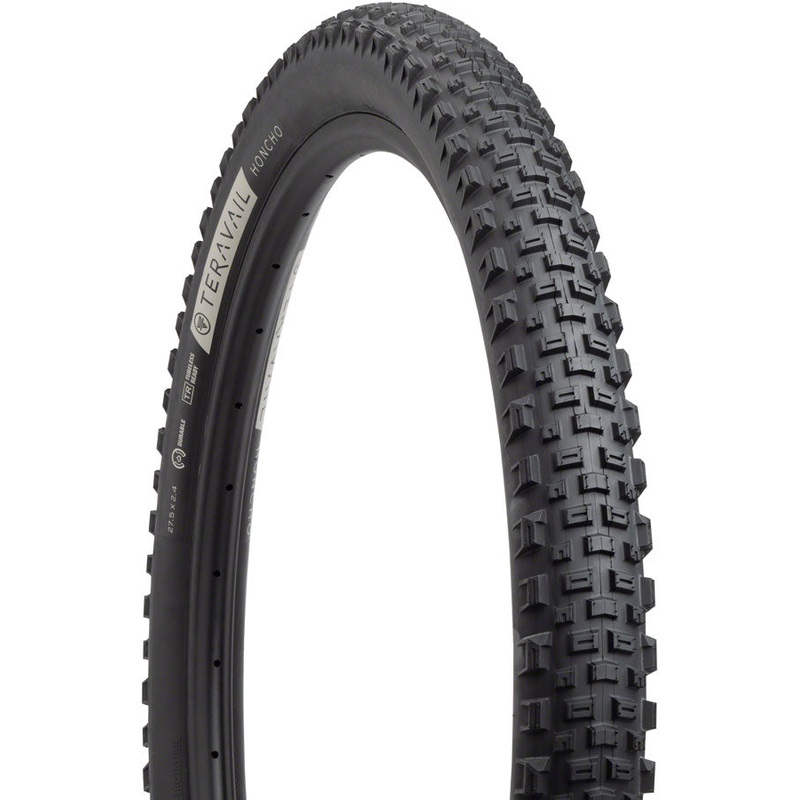 Teravail Honcho Tire – 27.5 x 2.4, Tubeless, Folding, Black, Durable, Grip Compound