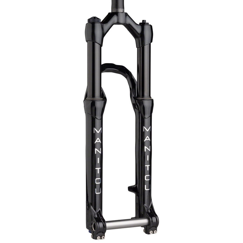 Manitou Circus Expert Suspension Fork – 26″, 130 mm, 20 x 110 mm, 41 mm Offset, Gloss Black, Straight Steerer