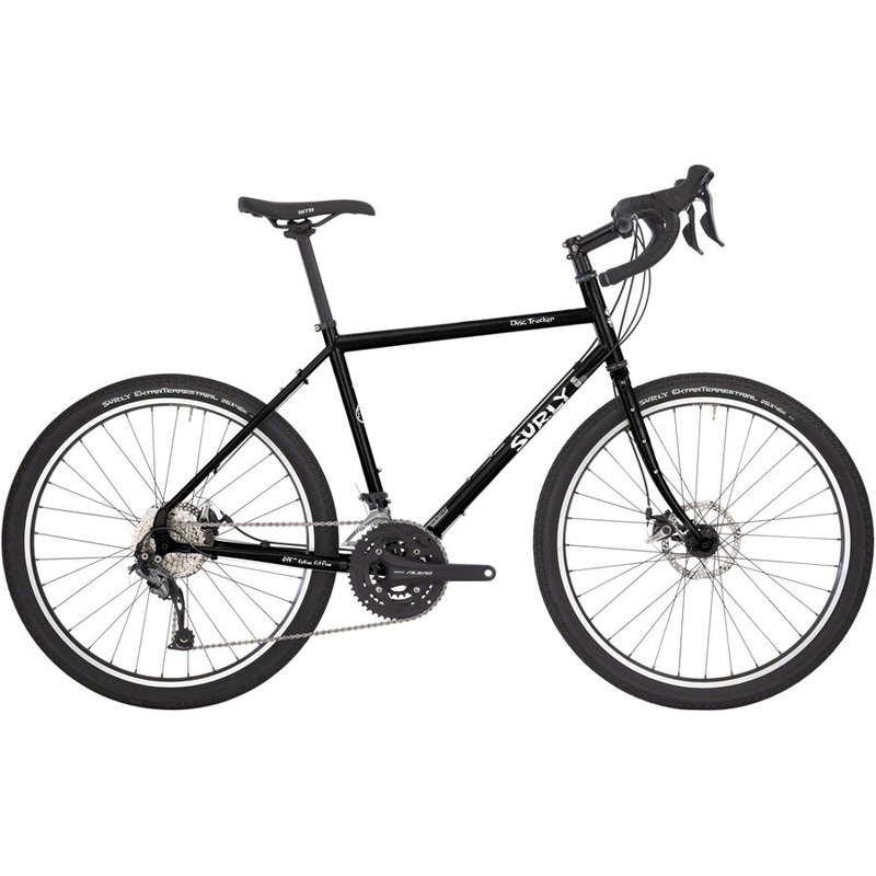 Surly Disc Trucker Bike – 26″, Steel, Hi-Viz Black, 54cm