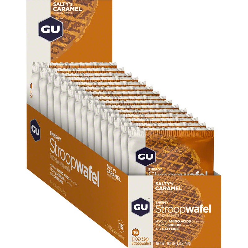 GU Energy Stroopwafel – Salty’s Caramel, Box of 16