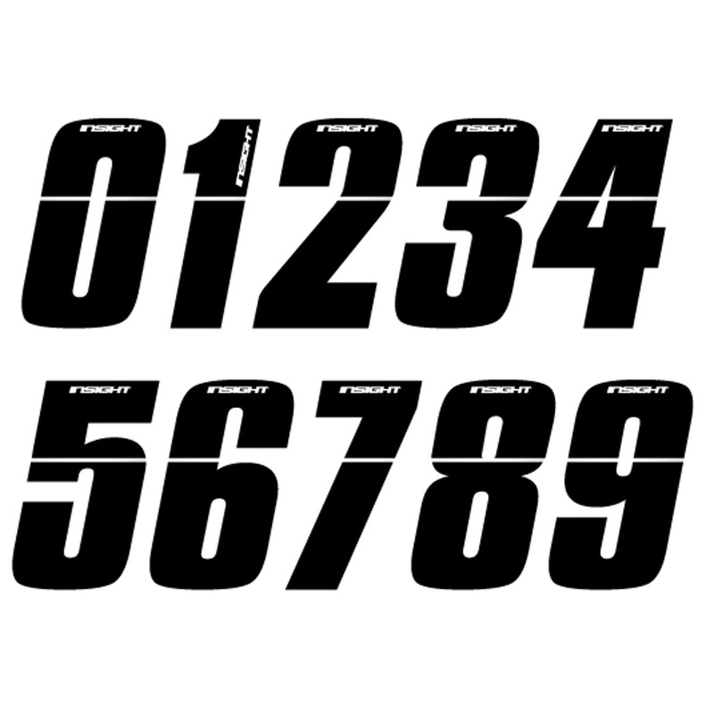 Insight BMX Numberplate Number – 3″ # – Black
