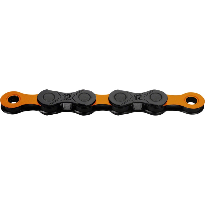 KMC DLC 12 Chain – 12-Speed 126 Links Black/Orange