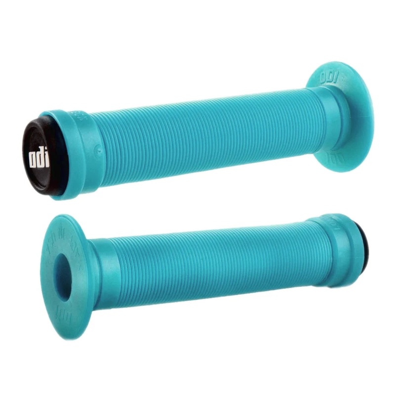 ODI Longneck BMX Grips – Flanged – 143mm – Aqua Blue – USA Made