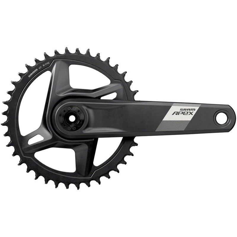 SRAM Apex 1 Wide Crankset – 160mm, 12-Speed, 40t, Direct Mount, DUB Spindle Interface, Black, D1