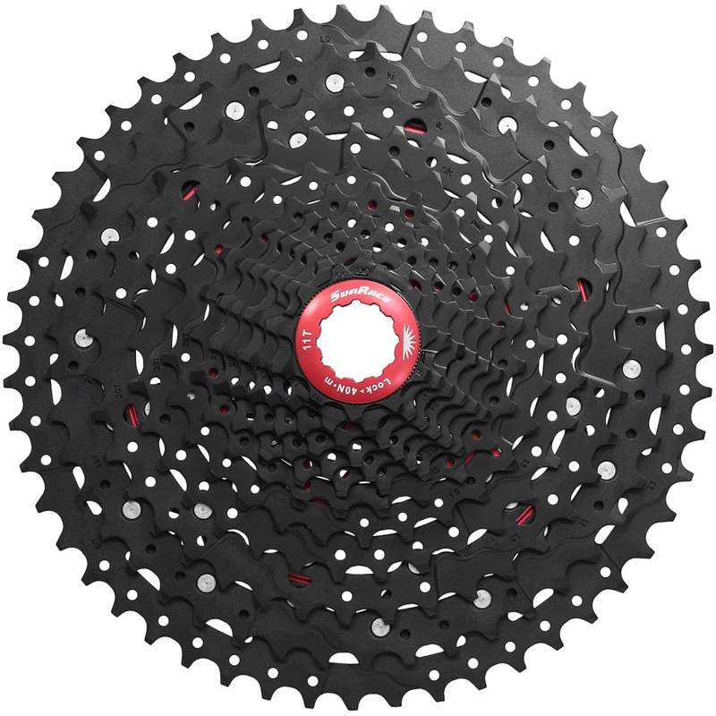 SunRace CSMZ903 Cassette – 12-Speed, 11-51t, Black Chrome
