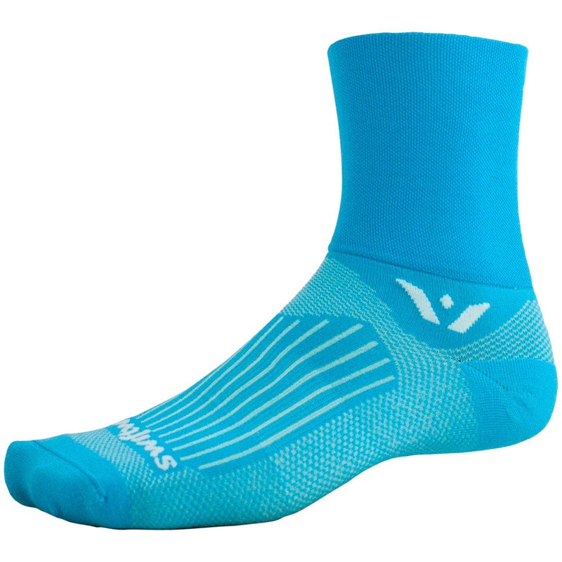 Swiftwick Aspire Four Socks – 4″ Lagoon Blue Large
