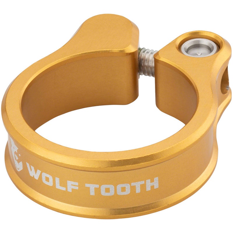 Wolf Tooth Seatpost Clamp – 34.9mm, Bolt-On, Gold