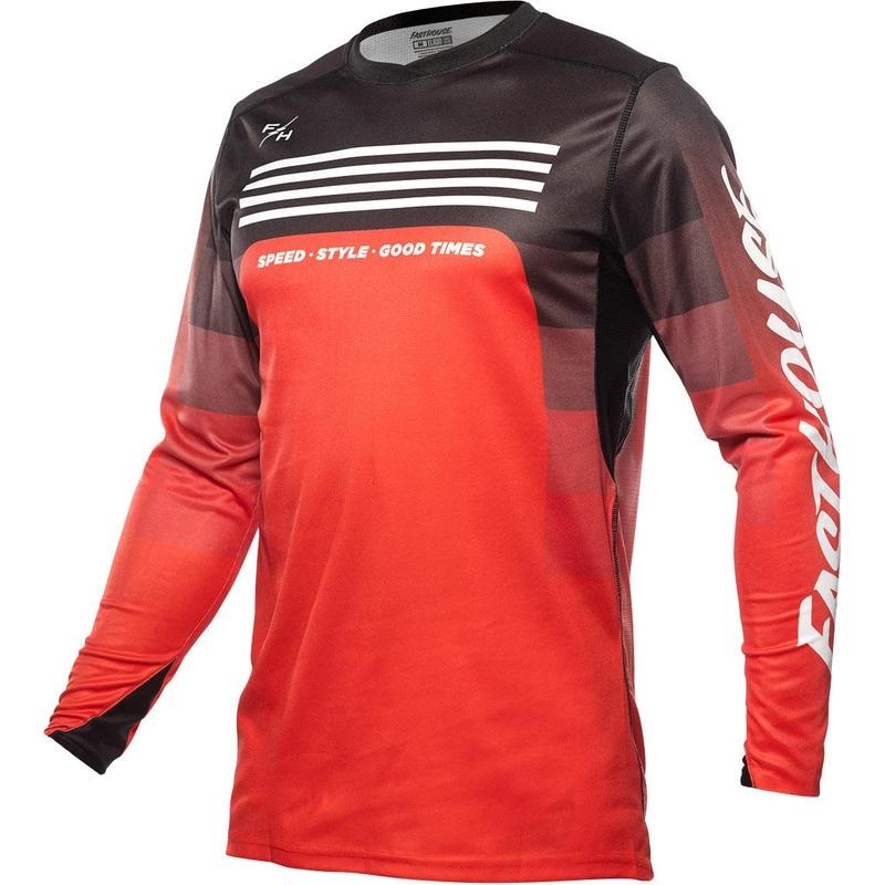 Fasthouse Elrod HyperSonic Jersey Red  Medium