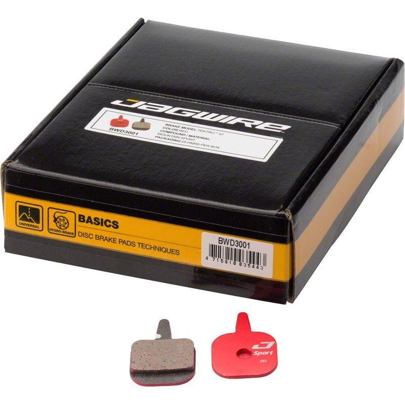 Jagwire Mountain Sport Disc Brake Pads for Tektro IO: Box of 25 Pairs