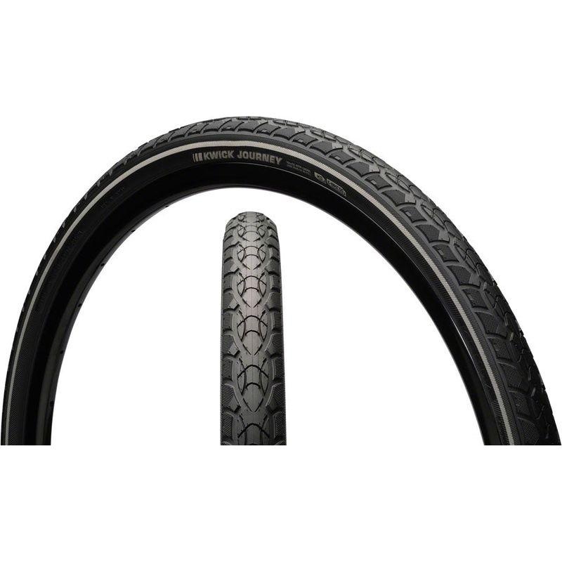 Kenda Kwick Journey Tire – 26 x 1.35 Clincher Wire Black/Reflective 60tpi KS