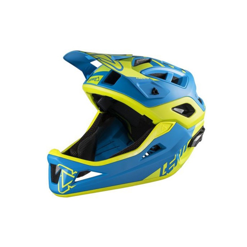 Leatt DBX 3.0 Enduro Full Face Helmet – Blue-Lime
