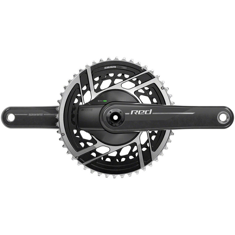 SRAM RED AXS Power Meter Crankset – 172.5mm, 2x 12-Speed, 46/33t, 8-Bolt Direct Mount, DUB Spindle Interface, Natural