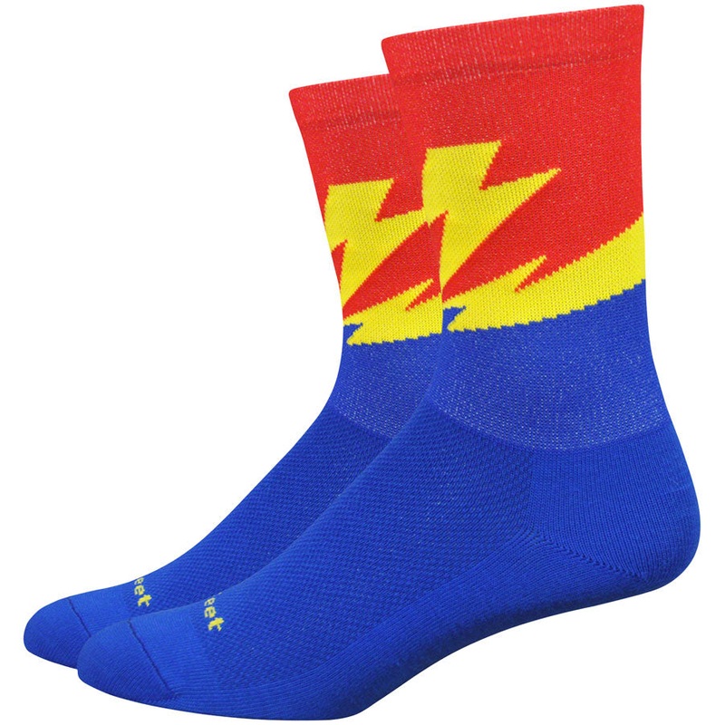 DeFeet Aireator Flash Socks – 5 inch Multi-Color Womens Small