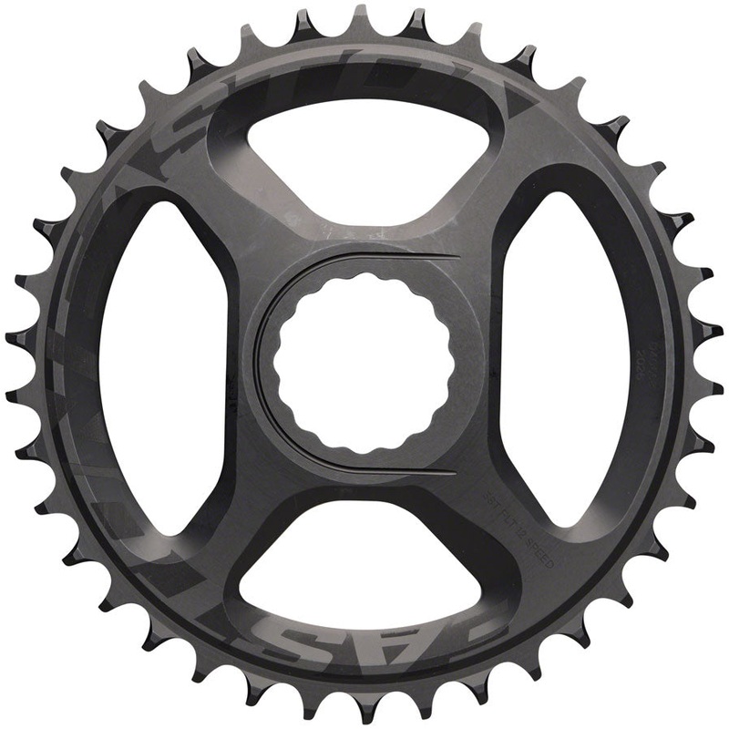 Easton Direct Mount CINCH Chainring – 38t, 12-Speed, For Flattop Chains, Black