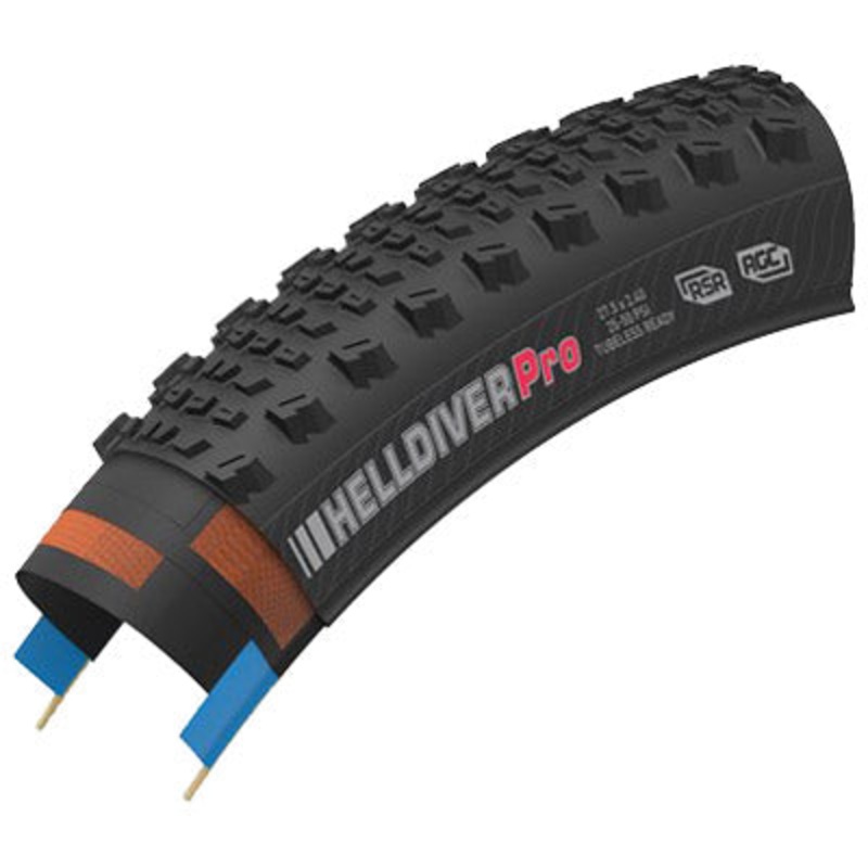 Kenda Helldiver Pro 27.5X2.4 Fold 60Tpi Rsr Dlc Agc Helldiver Pro Kenda Tires  27.5” / 584