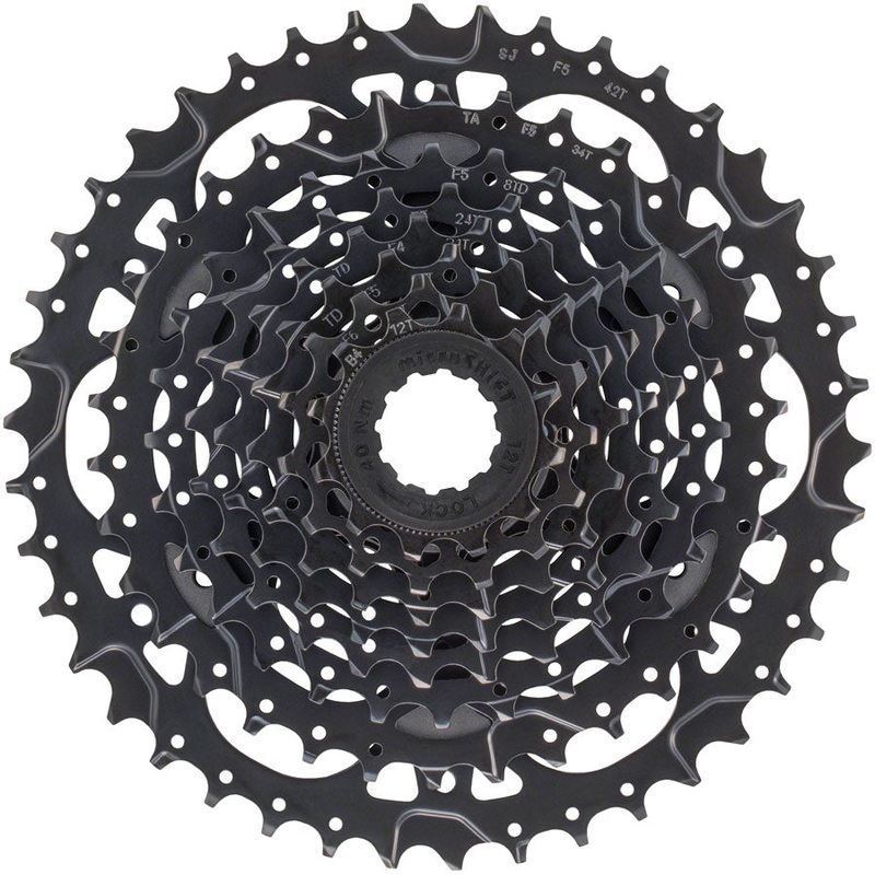 microSHIFT Acolyte Cassette – 8 Speed 12-42t Black ED Coated