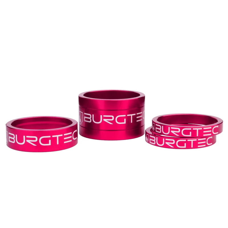 Burgtec Stem Spacer Kit – Toxic Barbie Pink Set/4