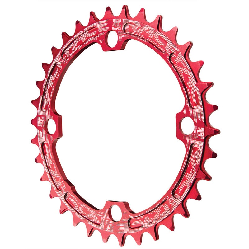 RaceFace Narrow Wide Chainring 34t 104 BCD 8/9/10/11/12-Speed Aluminum Red