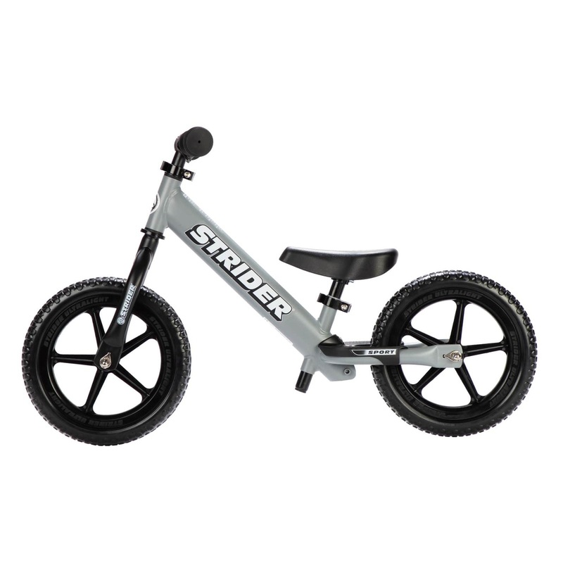 Strider Sport 12″ Balance Push Bike-Matte Gray