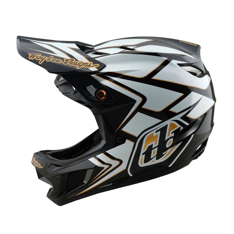 Troy Lee Designs D4 Composite Full Face Helmet – Ghostwing – White