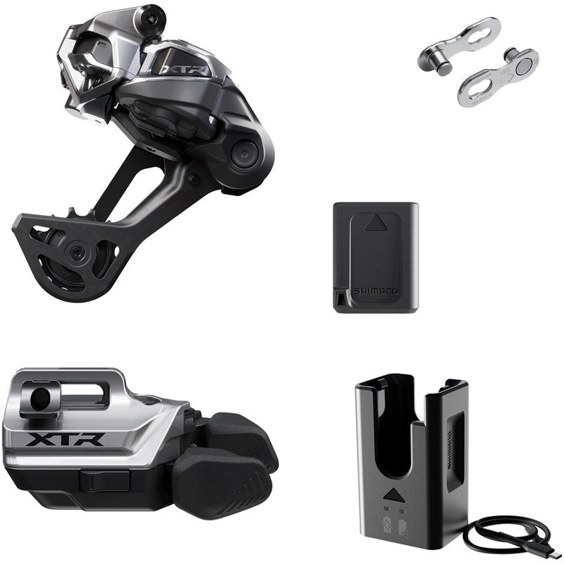XTR M9250 Di2 Wireless Upgrade Kit – Includes M9250-SGS Rear Derailleur M9250-IR I-Spec EV Shifter Battery Charger Quick Link