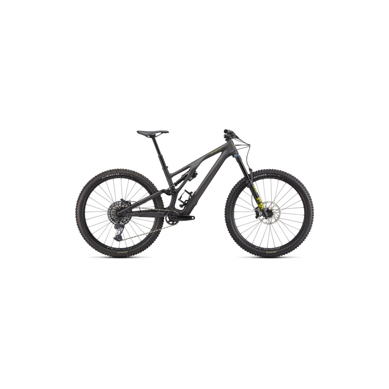 2022 Specialized Stumpjumper EVO Expert 29″ Carbon Mountain Bike – S1, Satin Carbon / Olive Green / Black