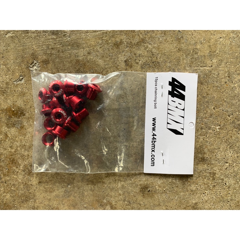 44BMX Alloy Chainring Bolts 15pc