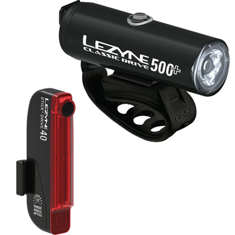 Lezyne Classic Drive 500+ / Stick+ Drive Light Set