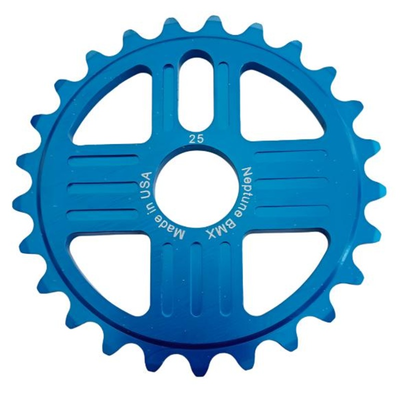 Neptune Helm 25t Bolt Drive BMX Aluminum Sprocket / Chainwheel – Blue – USA Made