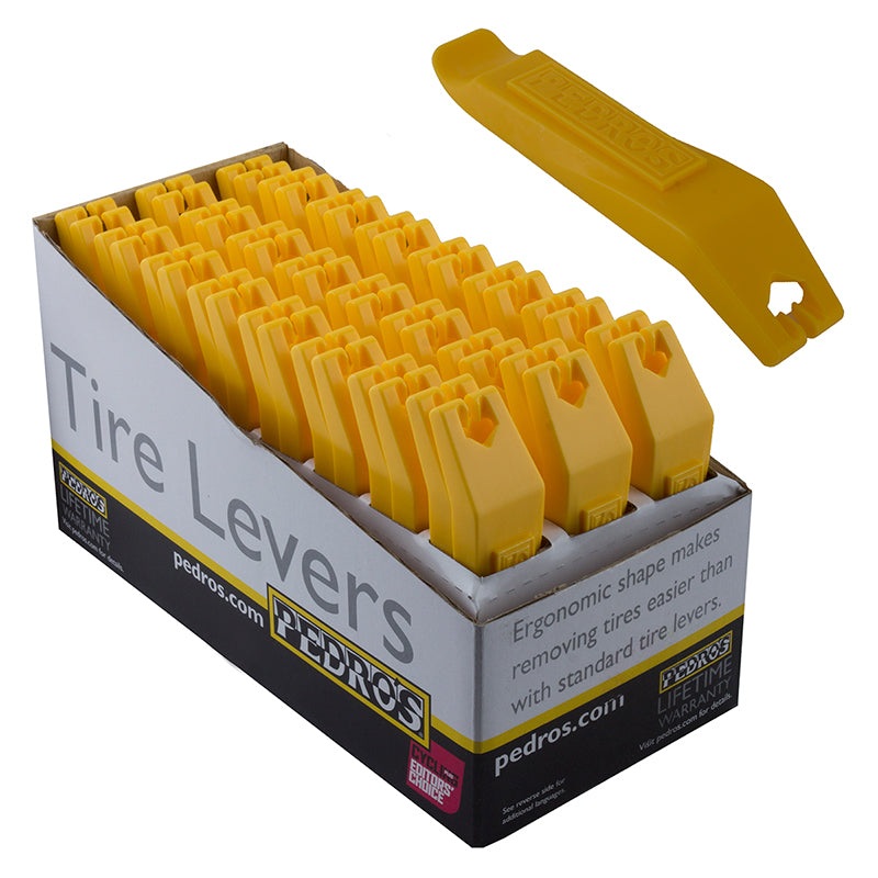 Pedros Composite Tire Levers Yellow (24 pair/POP)