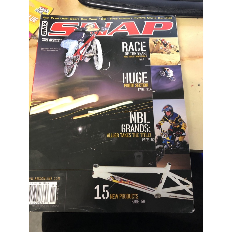 Snap BMX Magazine back issues 2001