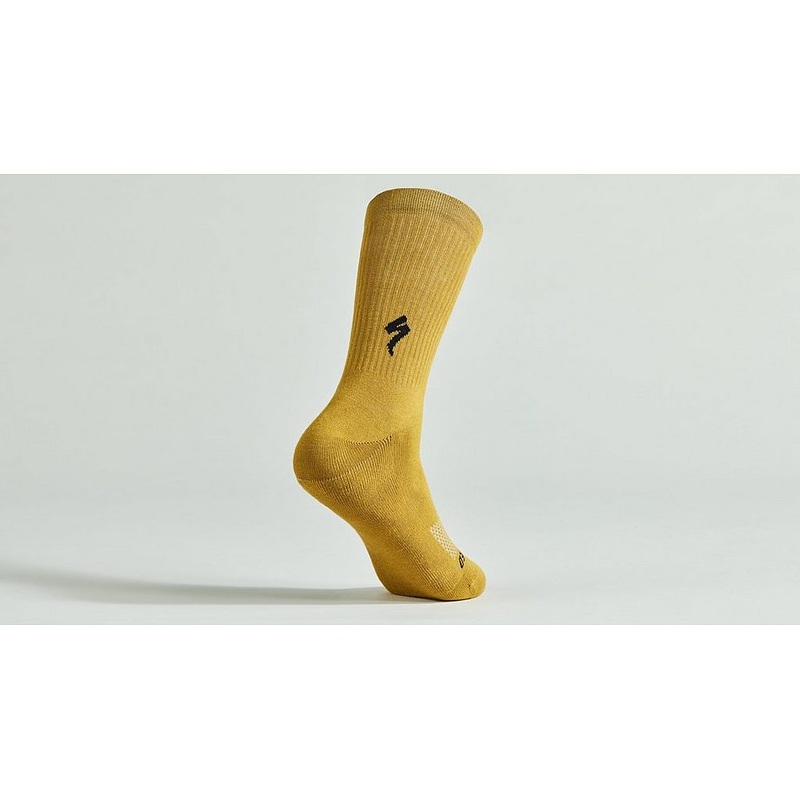 Specialized cotton tall sock harvest gold m