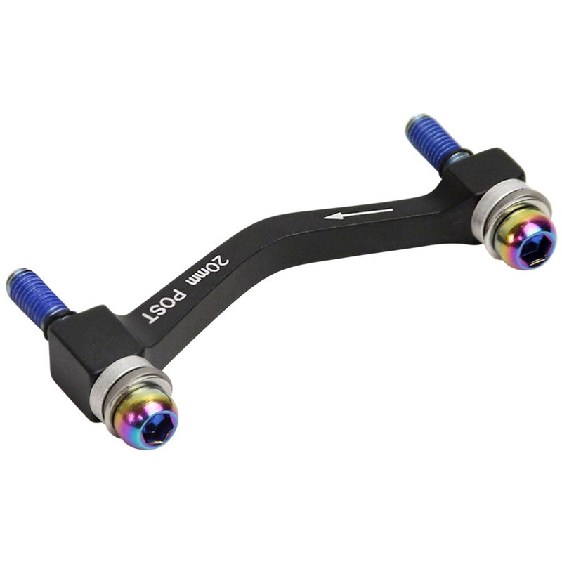 SRAM Post Bracket 20P Standard Post Mount Adaptor – Includes Bracket and Stainless Steel Rainbow Bolts
